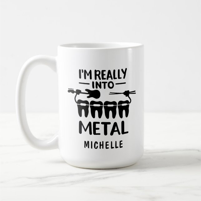 Caneca De Café Nome Profissional Personalizado Ortodontista Engra (Esquerda)