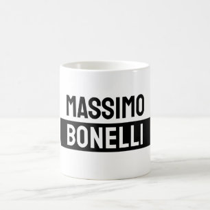 Caneca De Café Nome Próprio Minimalista Moderno Simples Preto Bra