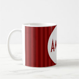 Caneca De Café Nome Red Strike Moderno Coffee Mug