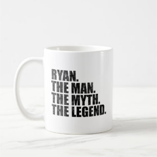 Caneca De Café Nome Ryan, Ryan O Homem O Mito A Lenda