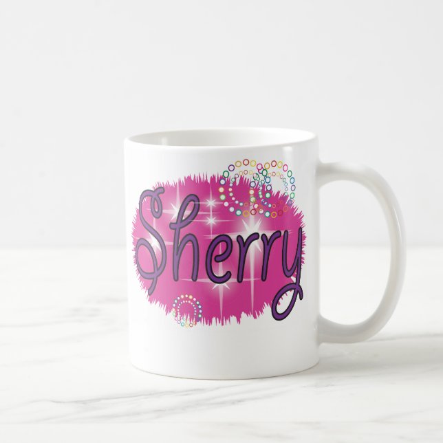Caneca De Café Nome Sherry (Direita)