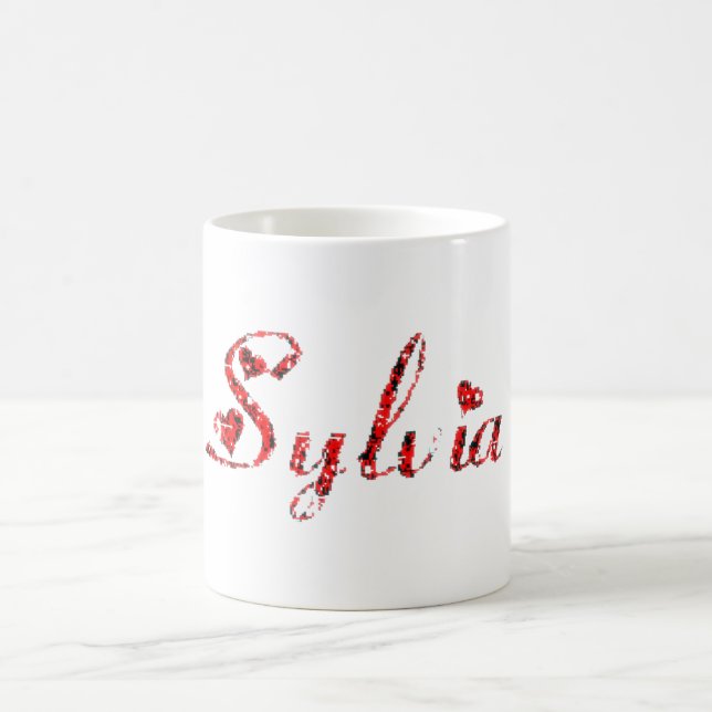 Caneca De Café Nome Sylvia (Centro)