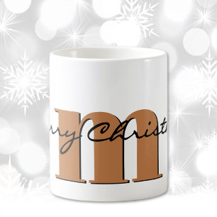 Caneca De Café Nome, Topázio Dourado de Novembro Feliz Natal