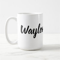 Nome Waylon Em Curvy Lettering,