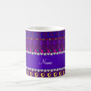 Caneca De Café Nomes de estrelas de corações da ginástica do arco