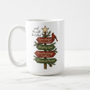 Caneca De Café Nomes de Jesus cristão no Natal
