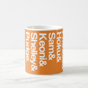 Caneca De Café nomes dos membros da família