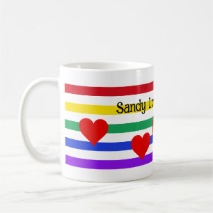 Caneca De Café Nomes Não Binários Adoram Mug - Personalizar