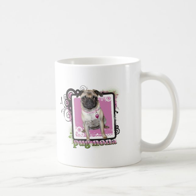 Caneca De Café Nona do Pug (Direita)
