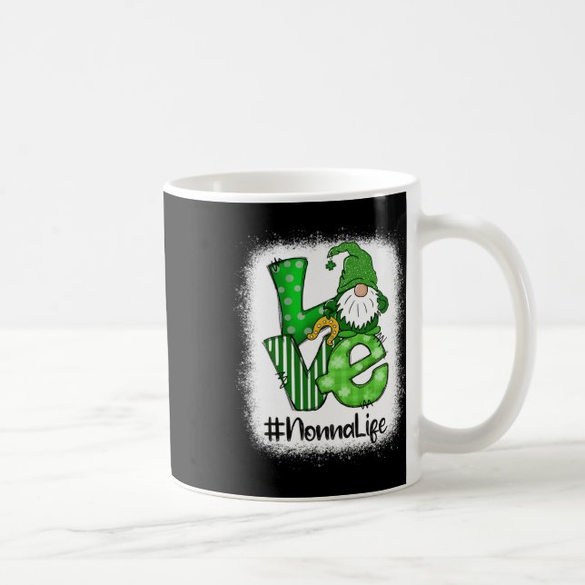 Caneca De Café Nonna Love St Patricks Day Bleached Gnome Lucky  (Direita)