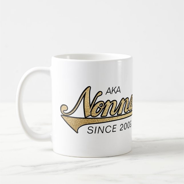 Caneca De Café Nonna Mug "AKA Nonna Desde..." (Esquerda)