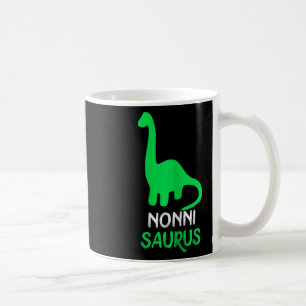 Caneca De Café Nonni-saurus Dinossauro Divertido Dinossauro Nonni