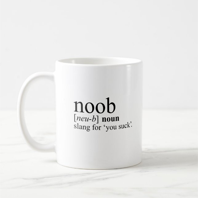 Caneca De Café Noob (Esquerda)