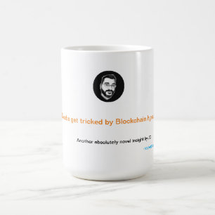 Caneca De Café Noobs são enganados por Blockchain hype