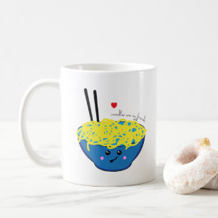 Caneca De Café Noodles são meus amigos Ramen Lover Cute Kawaii
