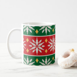 Caneca De Café Nordic Noel Tricô