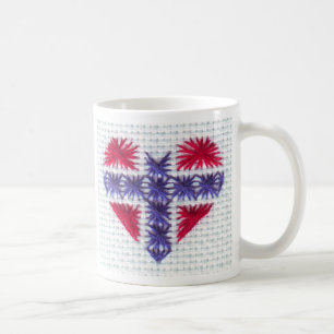 Caneca De Café Nordic norueguês Noruega do ponto da cruz do