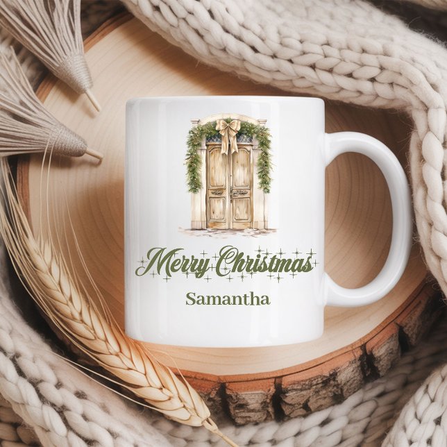 Caneca De Café Nordic Scandinavian Christmas Mug Personalized (Nordic Scandinavian Christmas Mug Personalized)