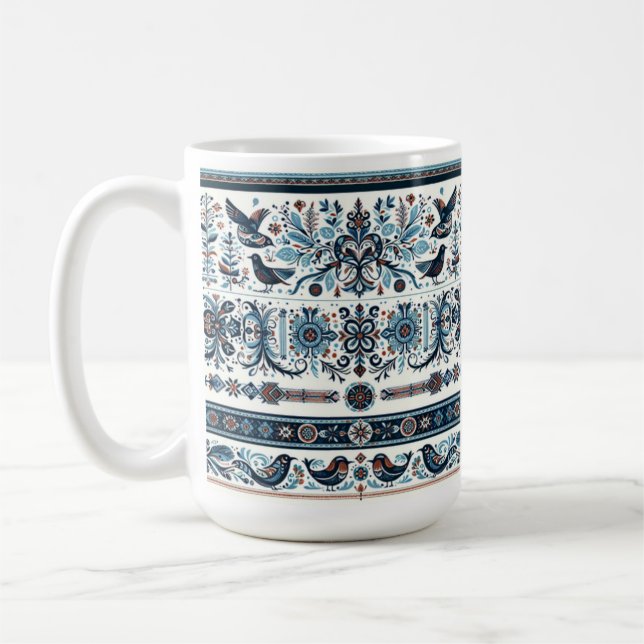 Caneca De Café Norma norueguesa ou dinamarquesa de cerâmica 15oz  (Esquerda)