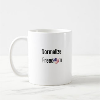 Caneca De Café Normalizar a liberdade