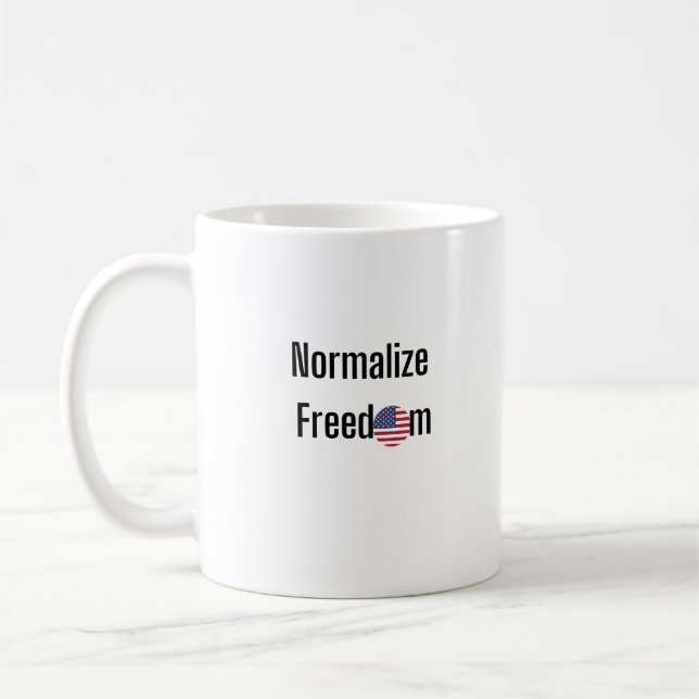 Caneca De Café Normalizar a liberdade (Esquerda)
