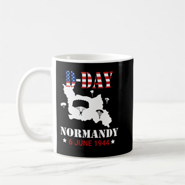 Caneca De Café Normandy Paratrooper Normandy 1944 Gifts Swe (Esquerda)