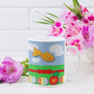 Caneca De Café Noroz Fish Personalised Mug