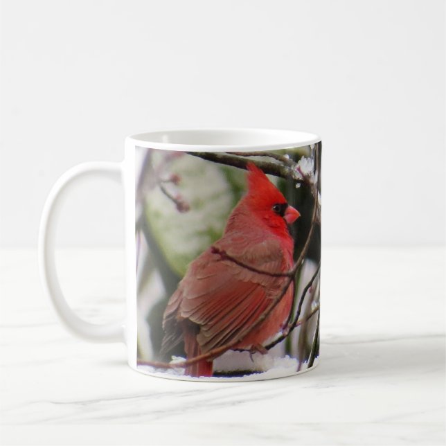 Caneca De Café Norte Cardinal Mug de BirdingCollectibles (Esquerda)