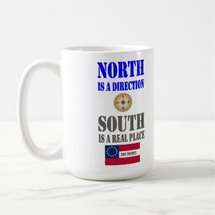 CANECA DE CAFÉ NORTE É UMA DIREÇÃO