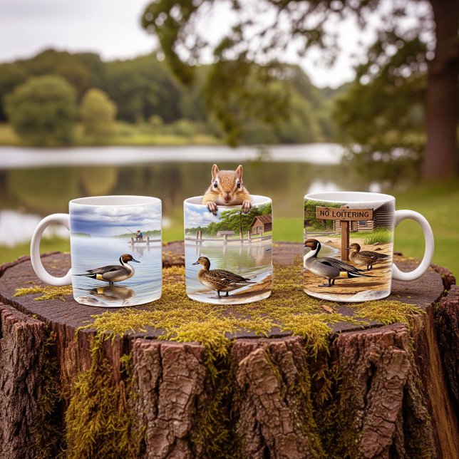 Caneca De Café Norte Pintail Dups Digital Mug Wrap Design (Criador carregado)