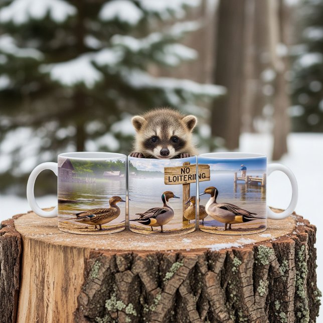 Caneca De Café Norte Pintail Dups Digital Mug Wrap Design (Criador carregado)