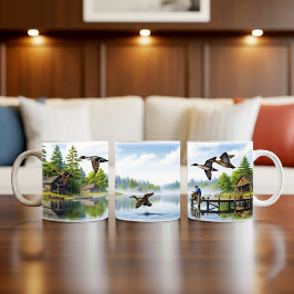 Caneca De Café Norte Pintail Dups Digital Mug Wrap Design