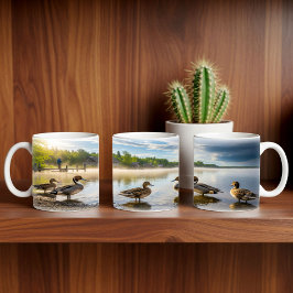 Caneca De Café Norte Pintail Dups Digital Mug Wrap Design