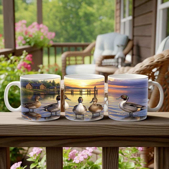 Caneca De Café Norte Pintail Dups Digital Mug Wrap Design (Criador carregado)