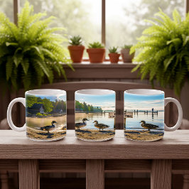 Caneca De Café Norte Pintail Dups Digital Mug Wrap Design