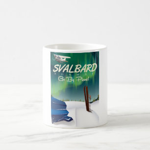 Caneca De Café norte Svalbard Norway poster de viagens