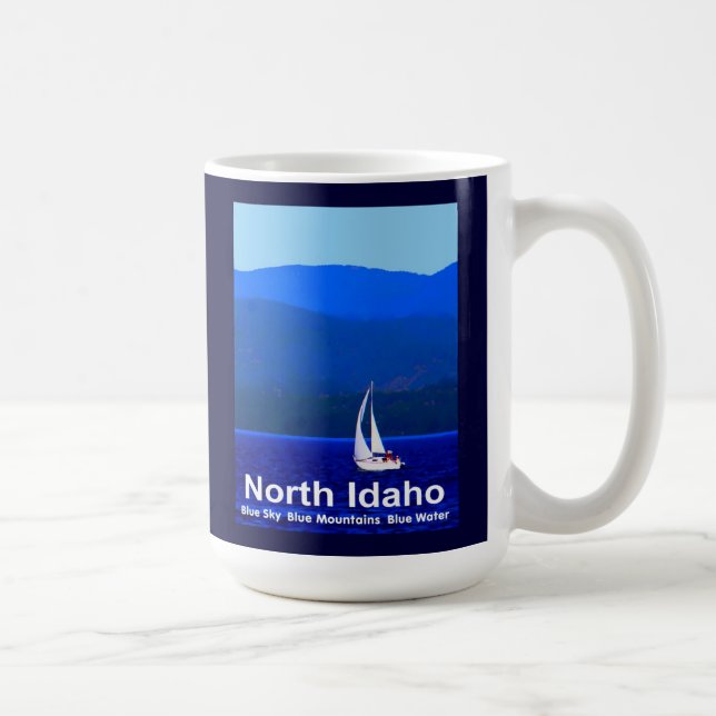 Caneca De Café North Idaho Blue (Direita)