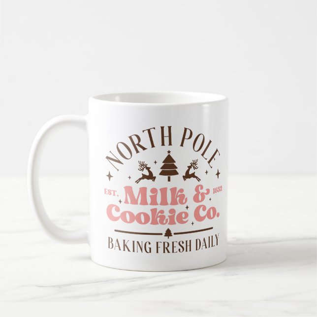 Caneca De Café North Pole Milk & Cookie Co (Esquerda)