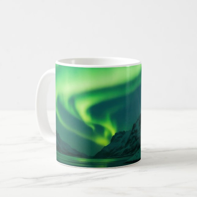 Caneca De Café Northern Lights (Frente Esquerda)