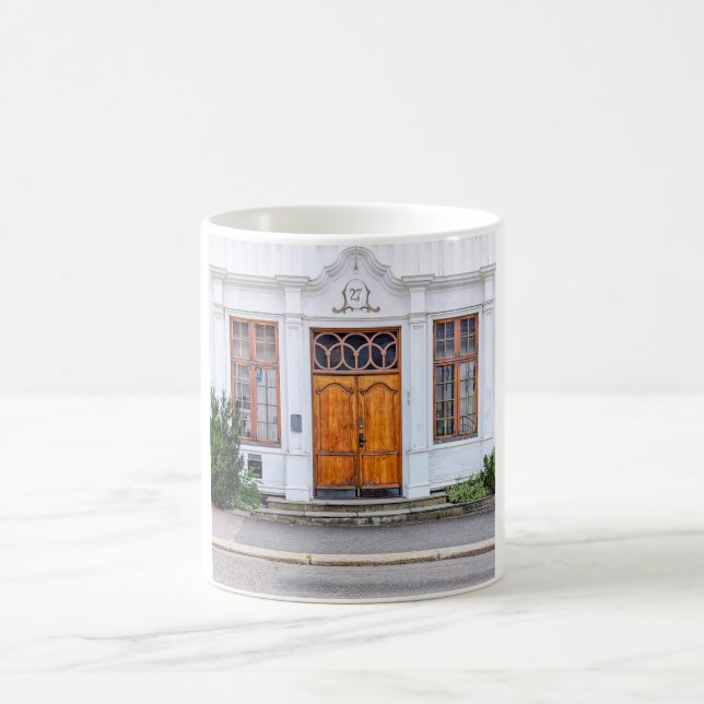Caneca De Café Norueguês Art Nouveau Door (Centro)
