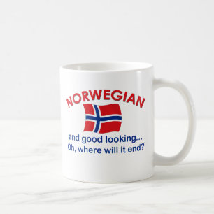 Caneca De Café Norueguês bonito