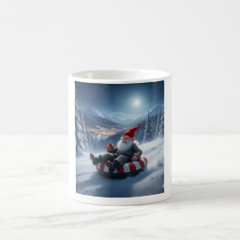 Caneca De Café Norwegian Nisse Sledding, Coffee Mug