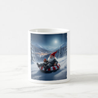 Caneca De Café Norwegian Nisse Sledding, Coffee Mug