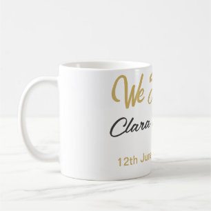 Caneca De Café Nós ainda fazemos nome do casal data champanhe our