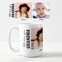 Nós Amamos Você Avó 2 Netos Foto Personalizada
