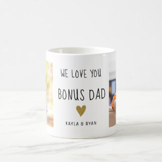 Caneca De Café Nós Amamos Você Bônus Pai 2 Colagem de Fotos Padra