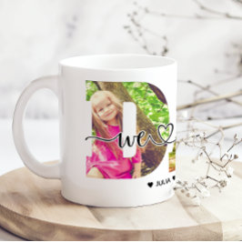 Caneca De Café Nós Amamos Você Papai Adicione Foto E Nome