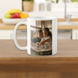 Caneca De Café Nós Amamos Você Papai Foto com Roteiro Simples