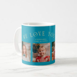 Caneca De Café Nós Amamos Você Vô 4-Foto Azul Água