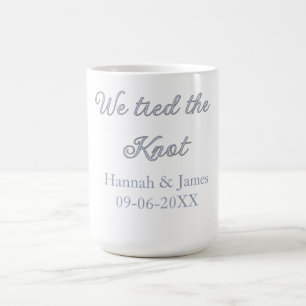 Caneca De Café nós amarramos o nó nome casamento data de noivado